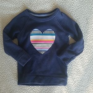 Blue heart sweatshirt